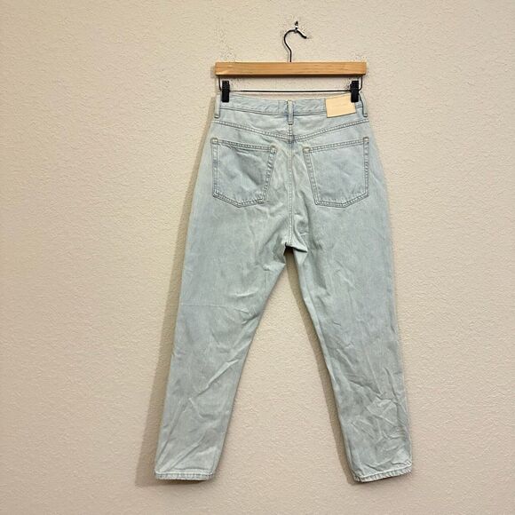 EVERLANE 90s Cheeky Jeans Light Blue Denim Cotton High Rise Cropped - Picture 2 of 14